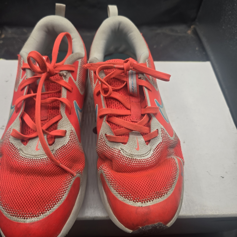 Nike Kids Red and Gray Sneakers